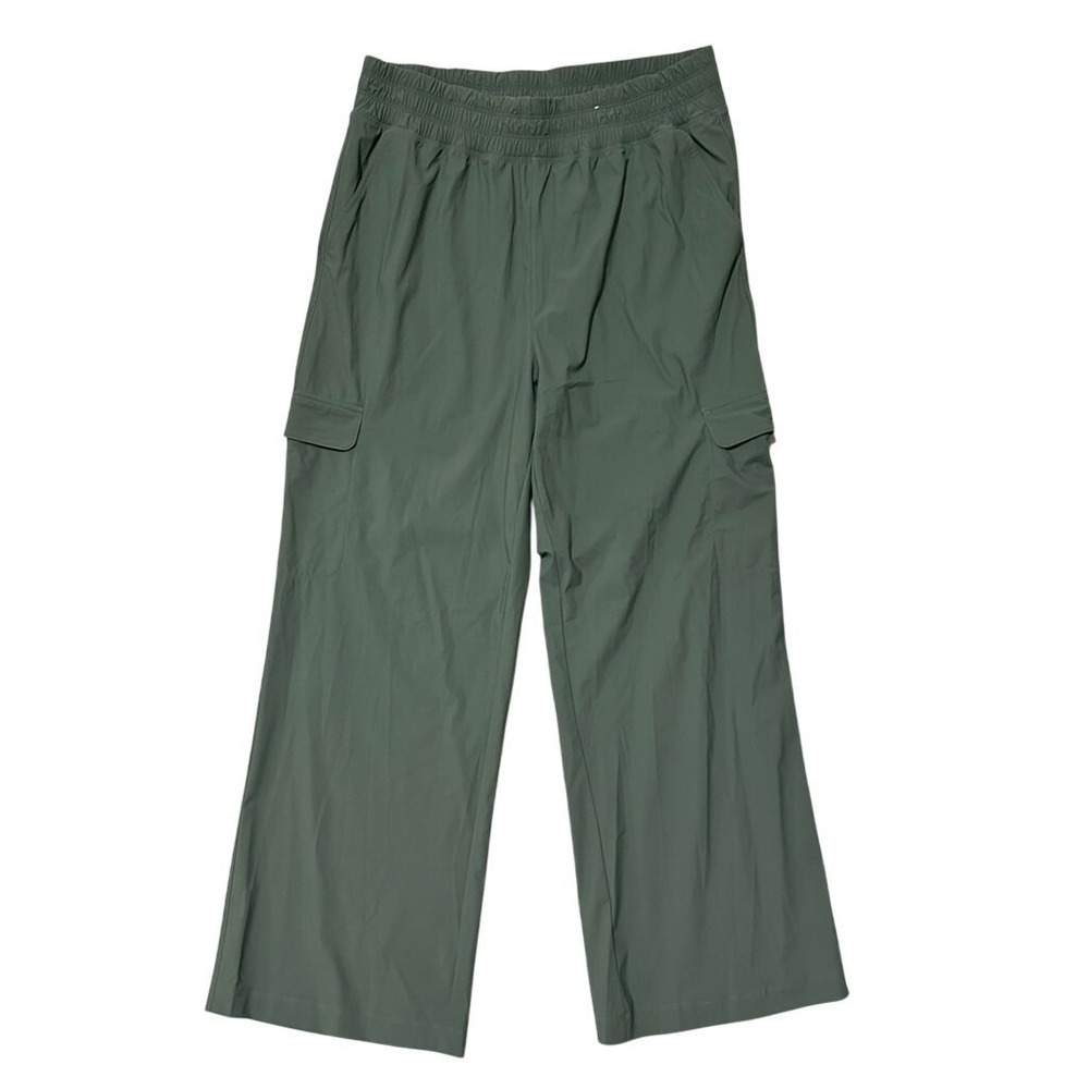 Wide Leg Cargo Pants in Olive Green